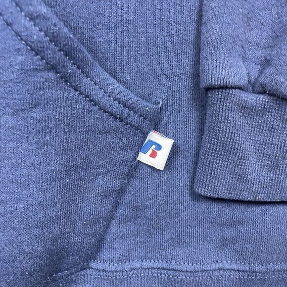 Vintage Hoodie Mens Extra Large Blue Russell Athletic Huskies 90s Fleece - Picture 3 of 11